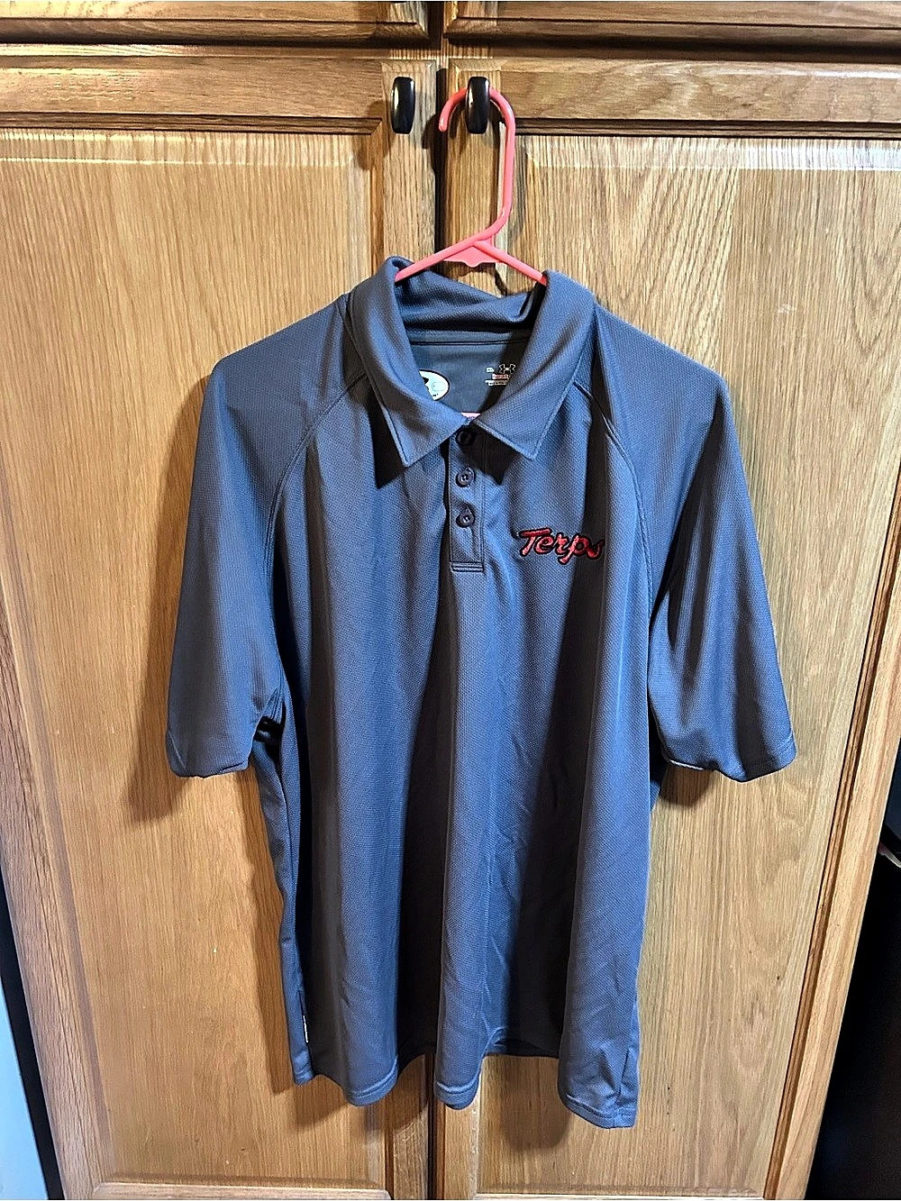 Under Armour Maryland Terps HeatGear Polo GrayXL